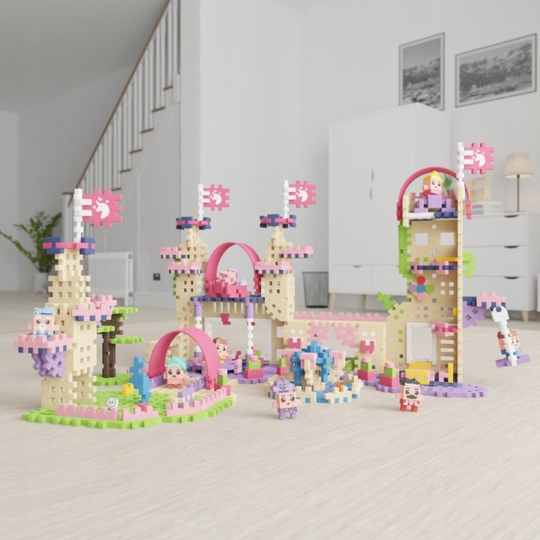 Marioinex, Mini Waffle, Printesa, set de constructie, 280 piese