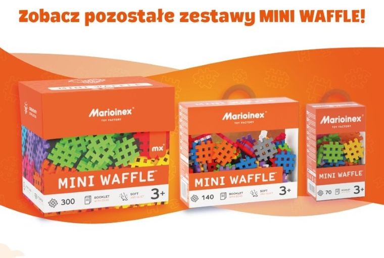 Marioinex, Mini Waffle, set de constructie, 300 piese