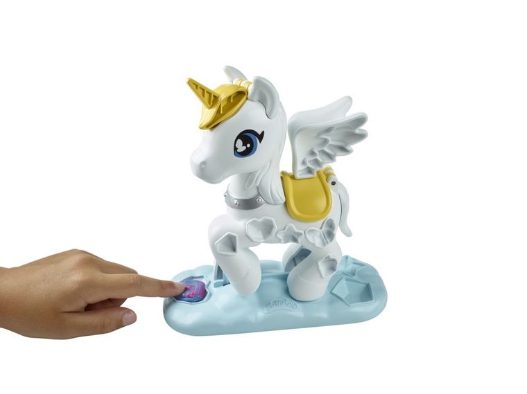 Play-Doh, Magical Stylin' Unicorn, set creativ, 5 cutie cu plastilina