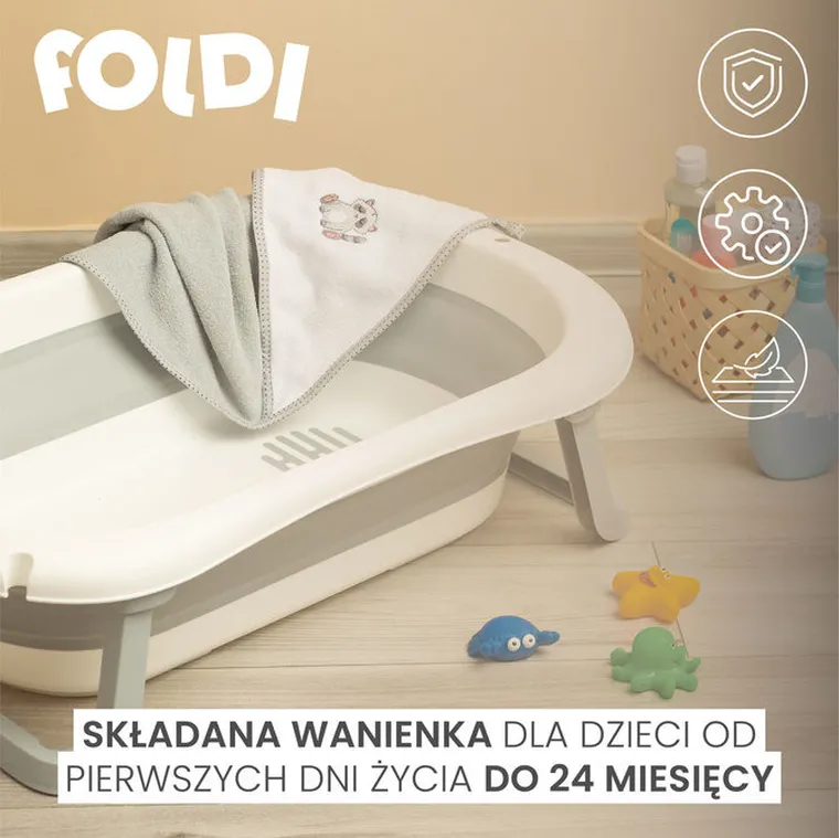 Sensillo, Foldi, cada pliabila, gri