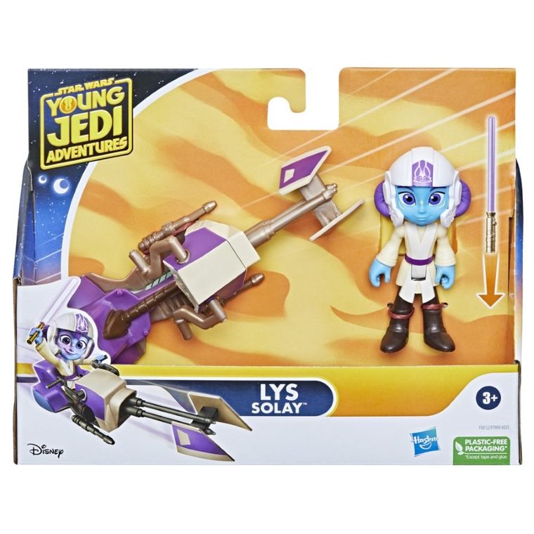 Star Wars, Young Jedi Adventures, Lys Solay, figurina cu vehicul