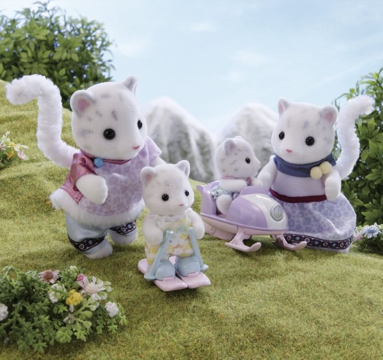 Sylvanian Families, Snow Leopard Family, set de figurine, 5814