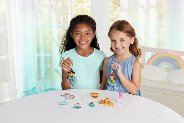 Aquabeads, Printese Disney, Printese stralucitoare, set creativ, 800 elemente, 31997