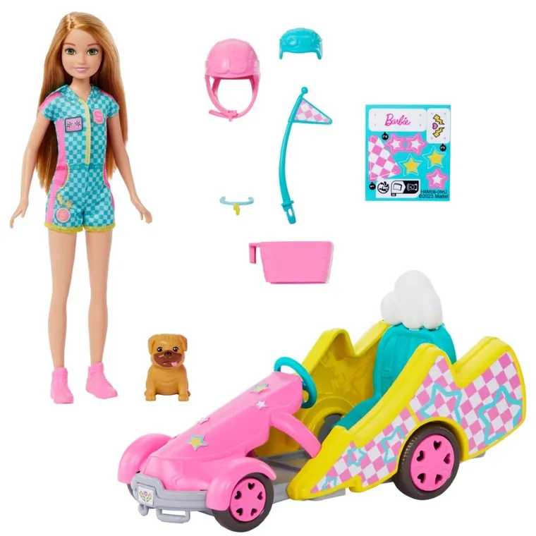 Barbie, Casa in Malibu + Kartul Stacie gratuit, set promotional cu papusa
