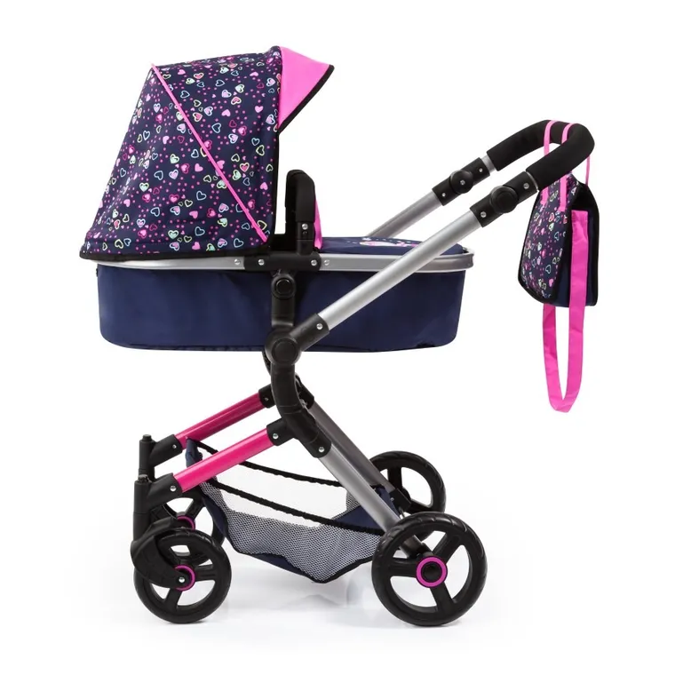 Bayer Design, Combi Neo Vario, carucior multifunctional pentru papusi, bleumarin-roz