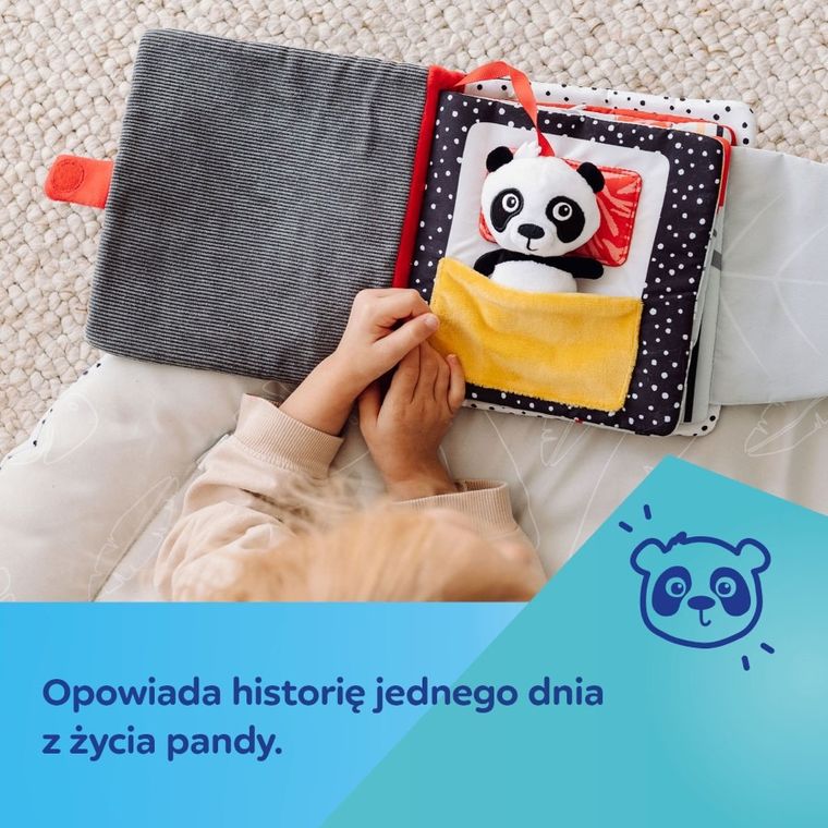 Canpol babies, BabiesBoo, carte senzoriala manevrabila Panda