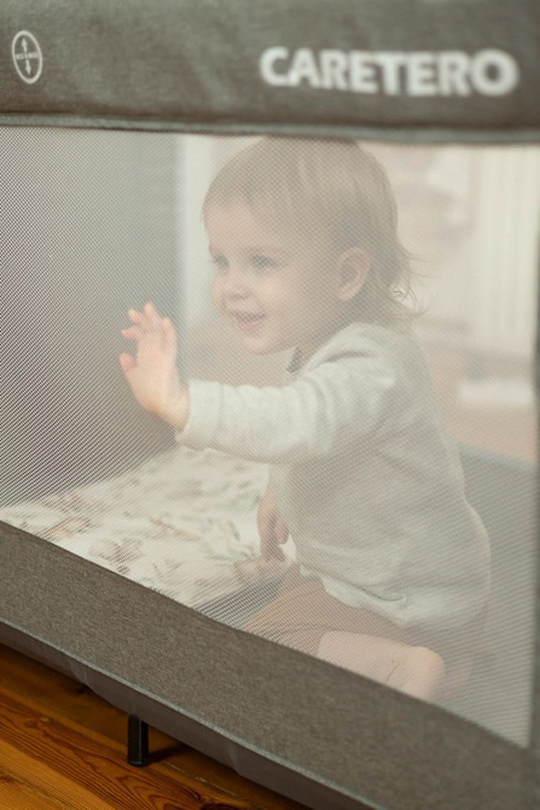 Caretero, Esti, patut de calatorie cu laterale rabatabile, negru