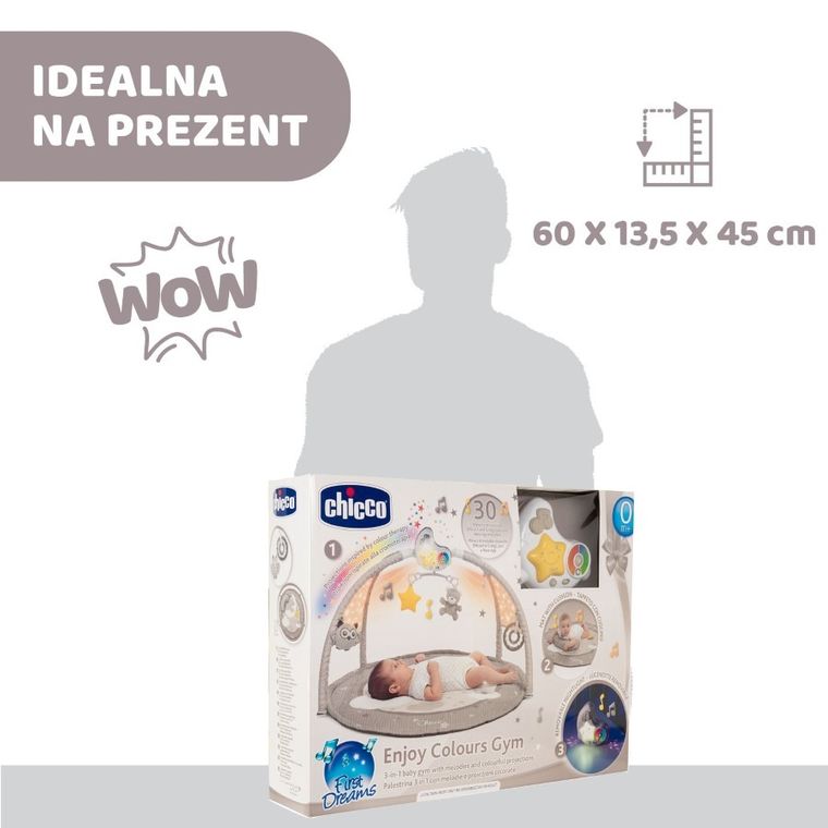 Chicco, First Dreams, Enjoy colors, covoras pentru copii, 3 in 1, bej