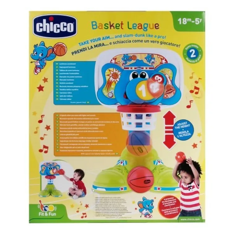 Chicco, Fit&Fun, Baschet 123, jucarie interactiva