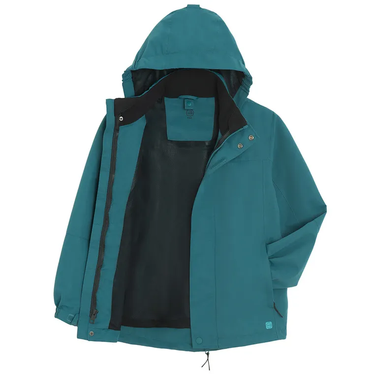 Cool Club, Geaca de ploaie cu gluga pentru baieti, 3in1, Bluza polar cu fermoar, mix