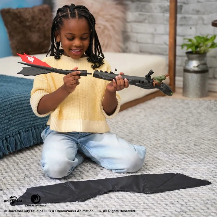 How To Train Your Dragon, Real Flying RC Toothless, figurina cu telecomanda