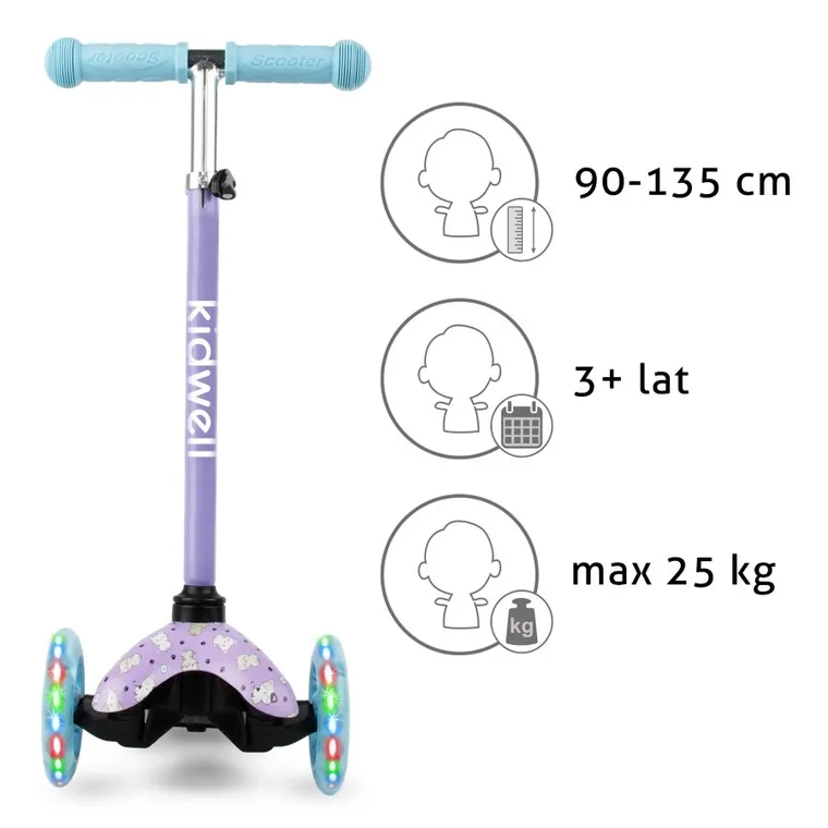 Kidwell, Uno, trotineta cu 3 roti, kitty