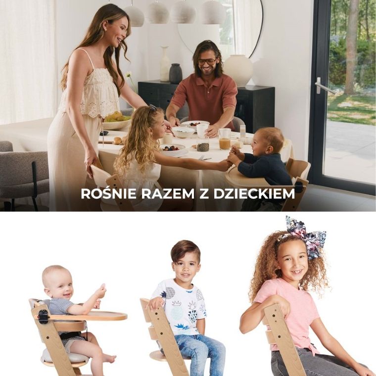Kinderkraft, Enock, scaun de masa, Brown