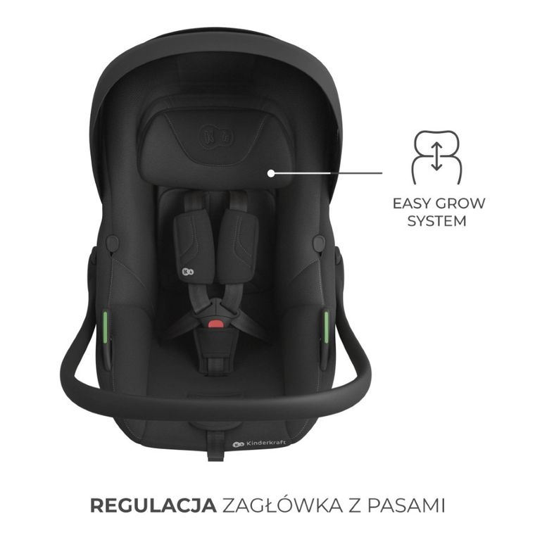 Kinderkraft, I-Lite, scaun auto + baza Endura Safe Fx, 40-87 cm, black