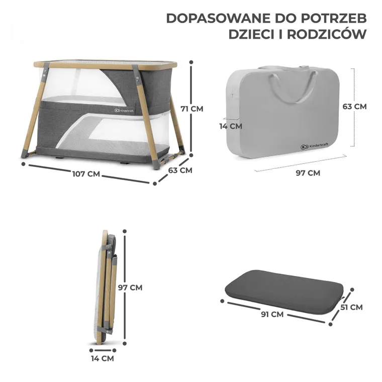 Kinderkraft, Sofi, patut turistic 4in1