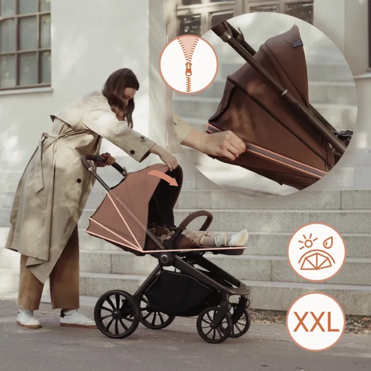 Lionelo, Mika Plus, carucior multifunctional, 3in1, Grey Stone