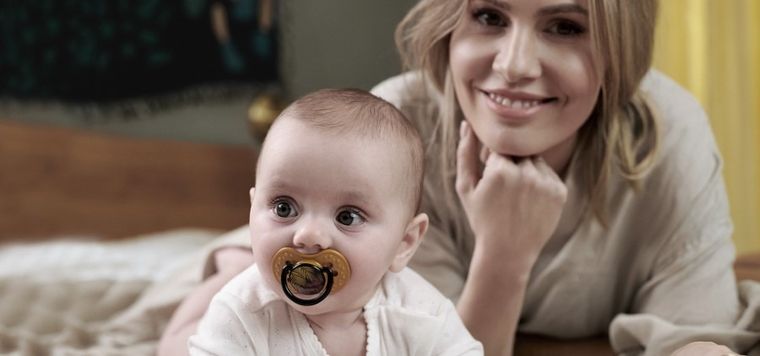 Lovi, Jungle Vibes Girl, suzeta dinamica din silicon, 0-3 luni, 2 buc.