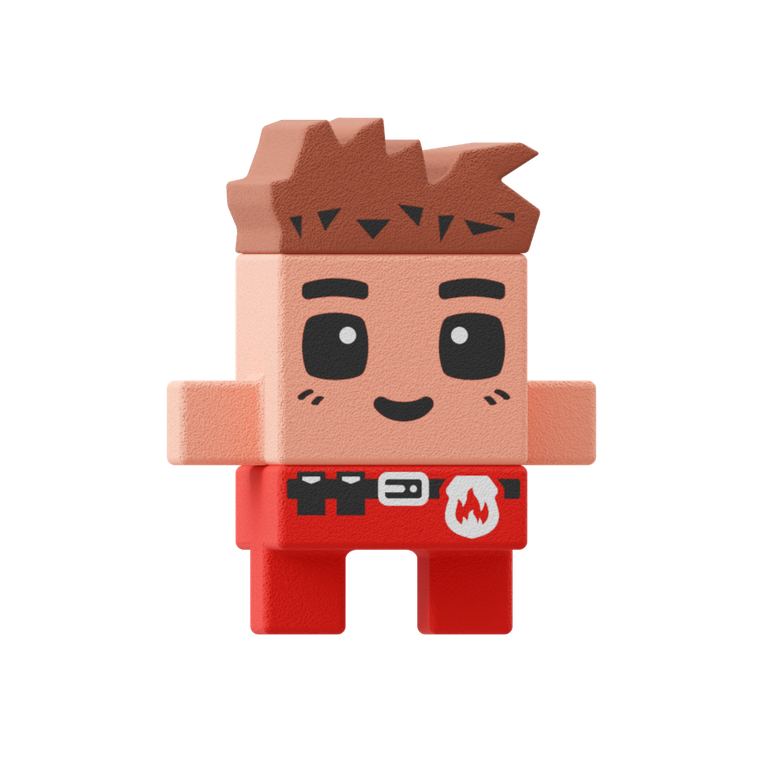 Marioinex, Mini Waffle, City, Statia de pompieri, set de constructie, 280 piese