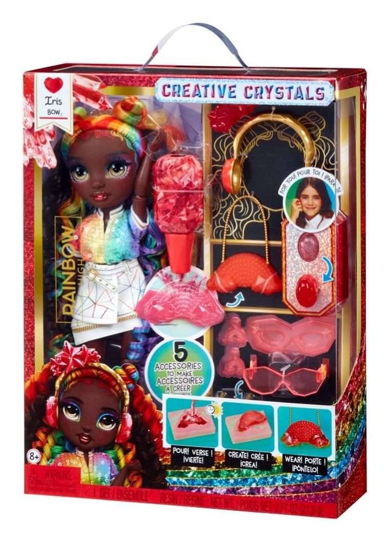 Rainbow High, Creative Crystals, Iris Bow, papusa fashion