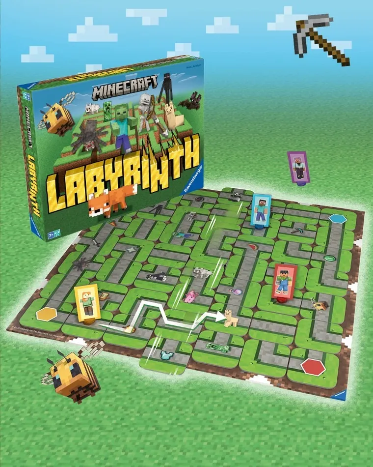 Ravensburger, Labyrinth Minecraft, joc de familie