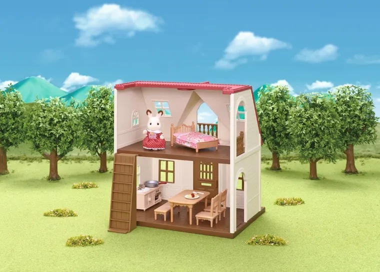 Sylvanian Families, Casa rustica primitoare, set de inceput cu figurina, 5242/5303