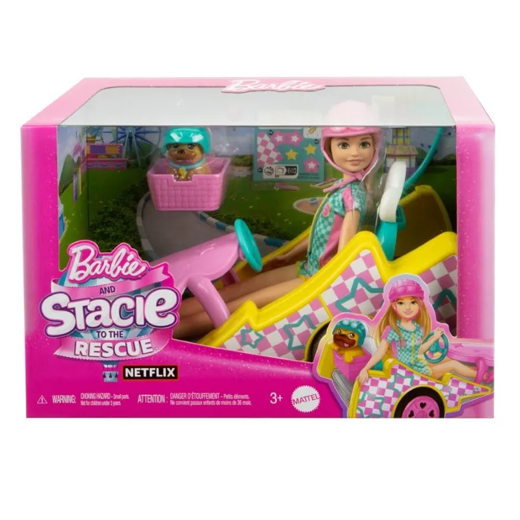 Barbie, Casa in Malibu + Kartul Stacie gratuit, set promotional cu papusa