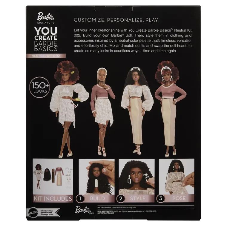Barbie, You Create Barbie Basics, papusa de colectie, set 002