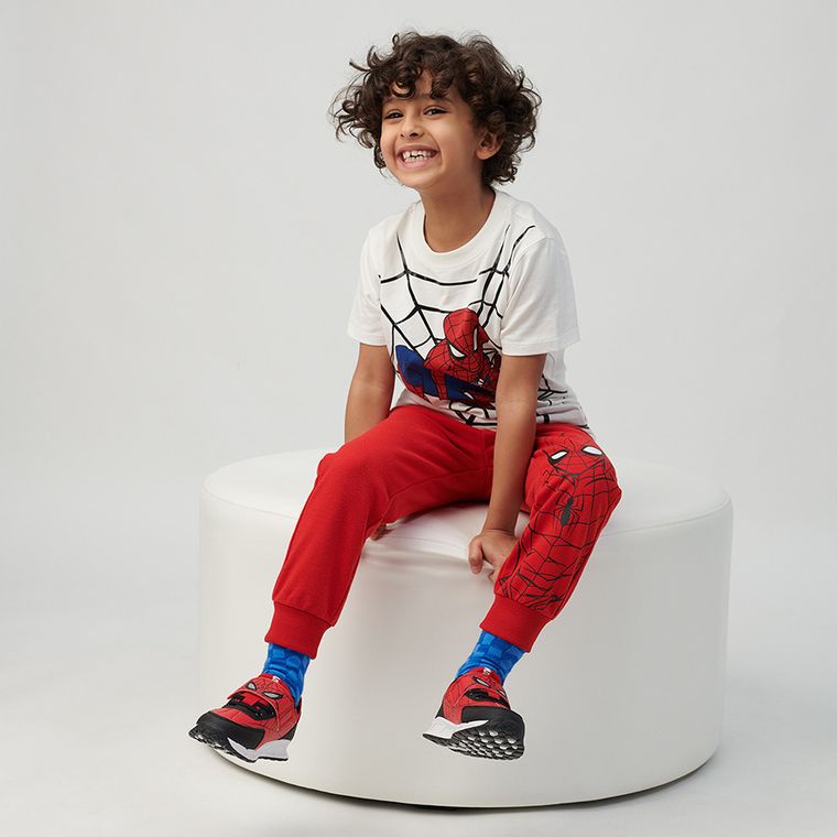 Cool Club, Pantaloni trening pentru baieti, mix, imprimeu Spider-Man, set, 2 buc.
