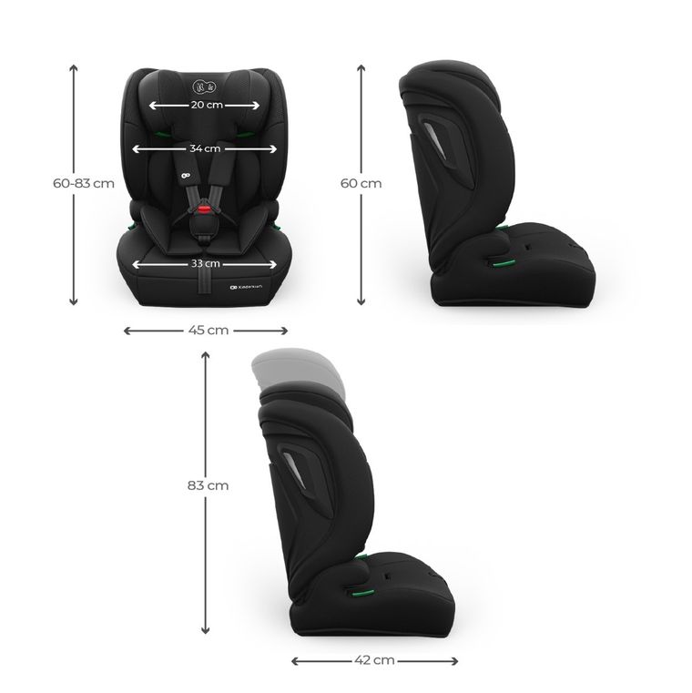 Kinderkraft, Comfort Up 2 Plus, i-Size, scaun auto, black, 100-150 cm