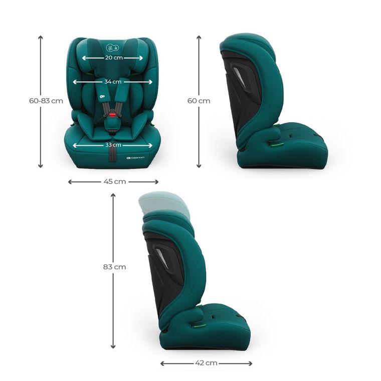 Kinderkraft, Comfort Up 2 Plus, i-Size, scaun auto, green, 100-150 cm