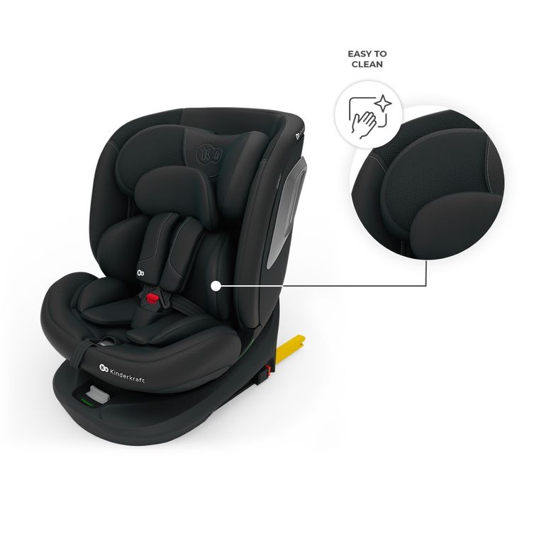 Kinderkraft, I-Grow 2 Plus, scaun auto, i-Size, negru, 40-150 cm
