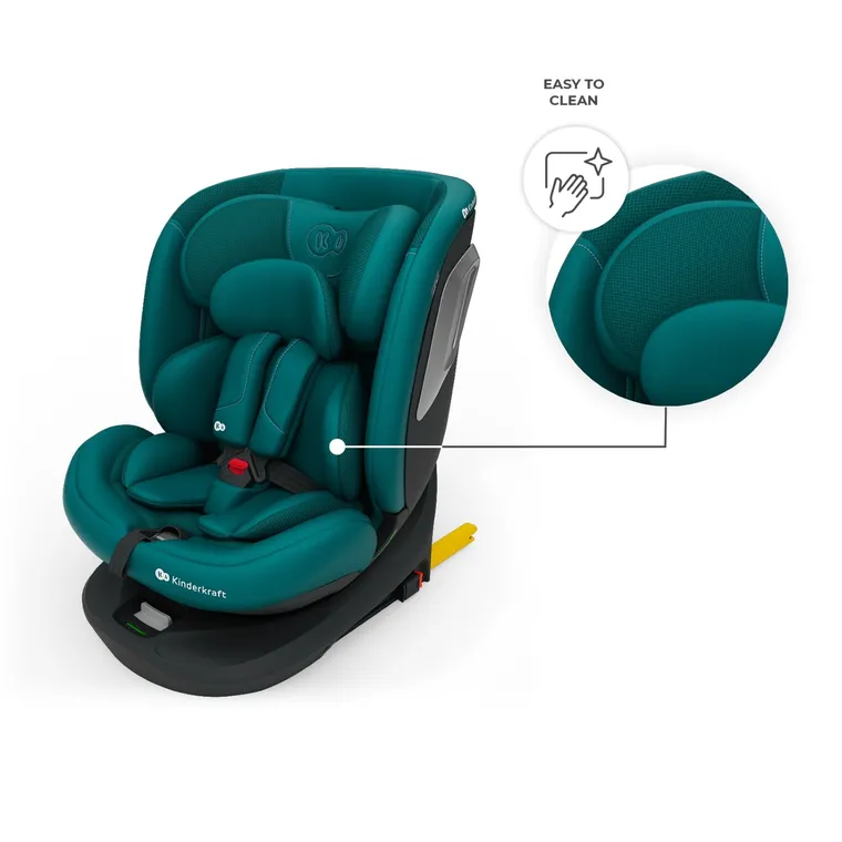 Kinderkraft, I-Grow 2 Plus, scaun auto, i-Size, verde, 40-150 cm