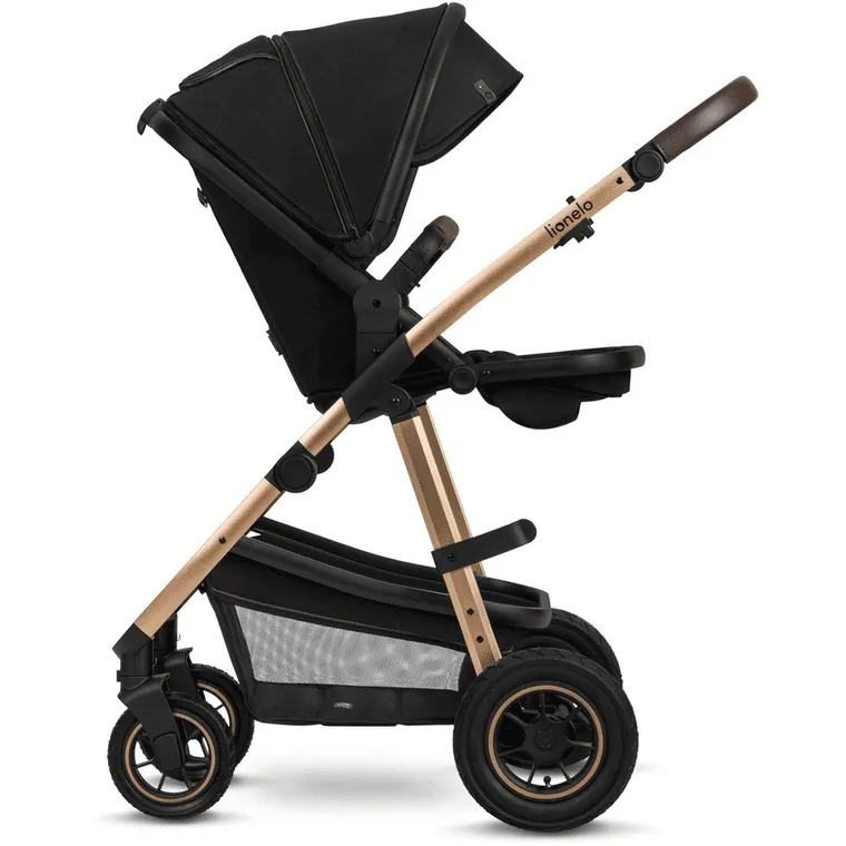 Lionelo, Amber, carucior multifunctional 3in1, Black Onyx