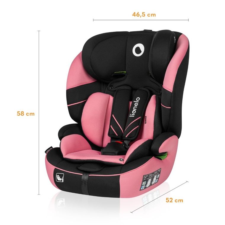 Lionelo, Levi One i-Size, scaun auto, Pink Rose, 76-150 cm