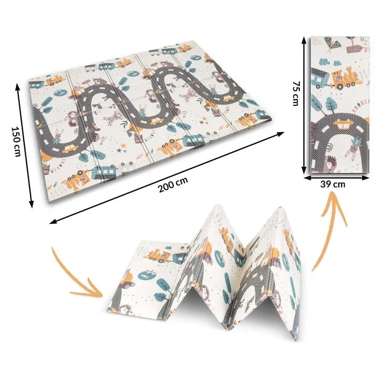 Nukido, covoras, tatami pliabil din spuma, 200-150-1 cm