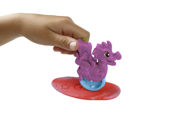 Play-Doh, Magical Stylin' Unicorn, set creativ, 5 cutie cu plastilina