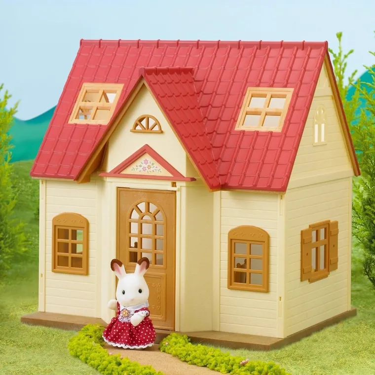 Sylvanian Families, Casa rustica primitoare, set de inceput cu figurina, 5242/5303