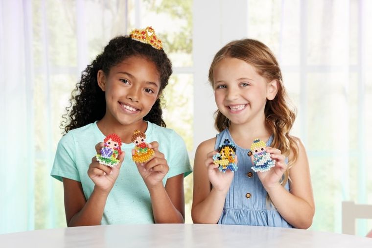 Aquabeads, Printese Disney, Printese stralucitoare, set creativ, 800 elemente, 31997