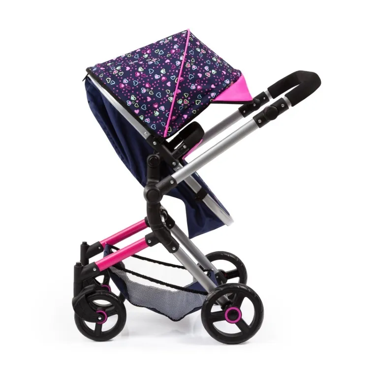 Bayer Design, Combi Neo Vario, carucior multifunctional pentru papusi, bleumarin-roz