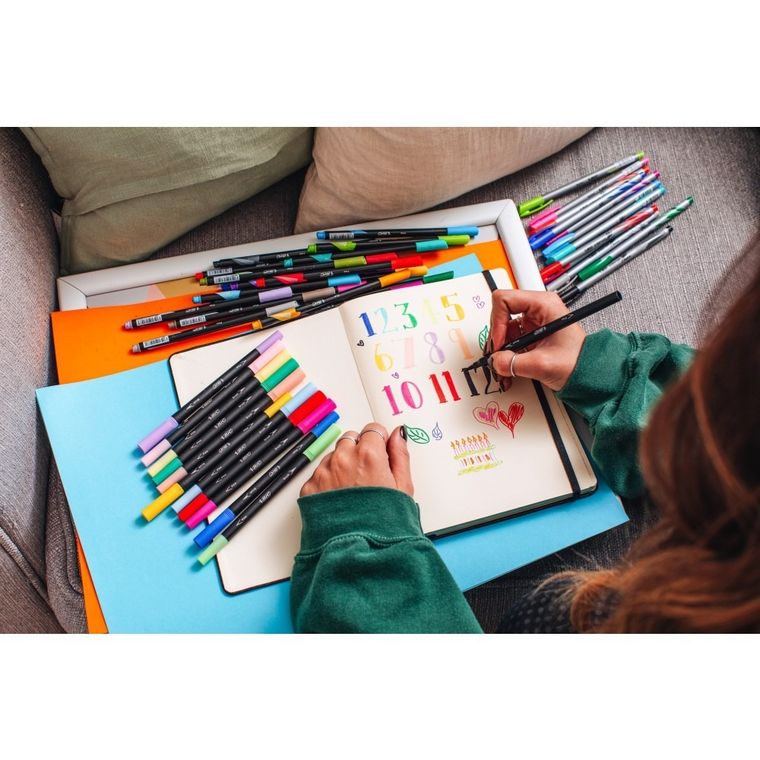 Bic, Intensity Dual Tip, marker dublu cu atui, 6 buc.