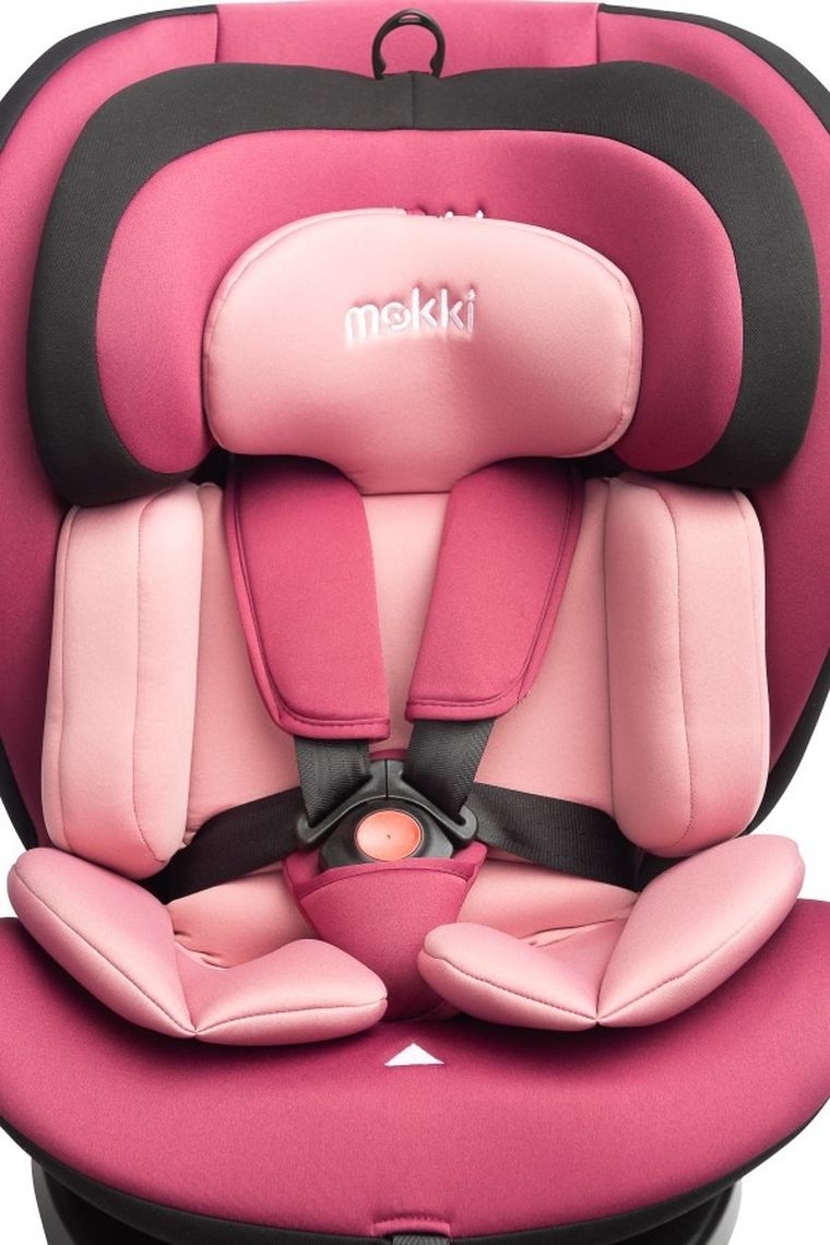 Caretero, Mokki i-Size, scaun auto, 40-150 cm, Dirty Pink