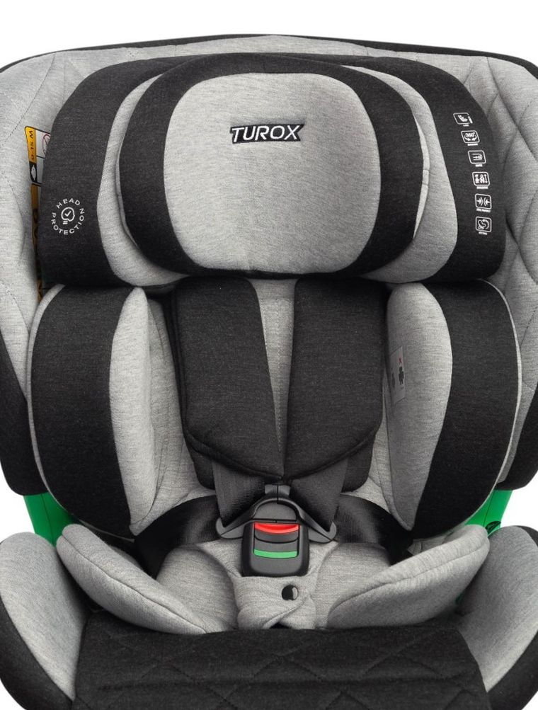 Caretero, Turox i-Size, scaun auto, 40-150 cm, Grey