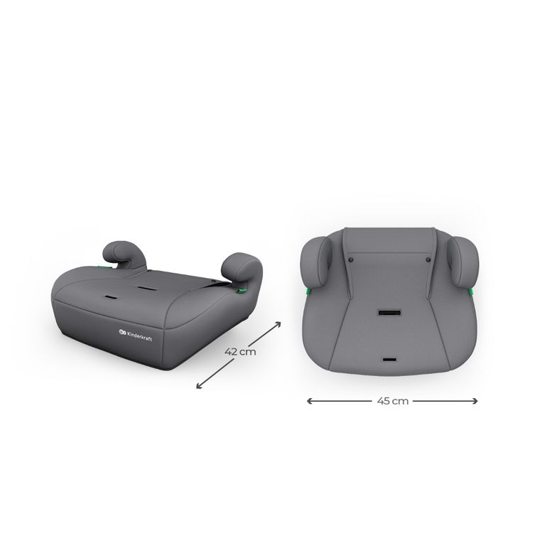 Kinderkraft, Comfort Up 2 Plus, i-Size, scaun auto, grey, 100-150 cm