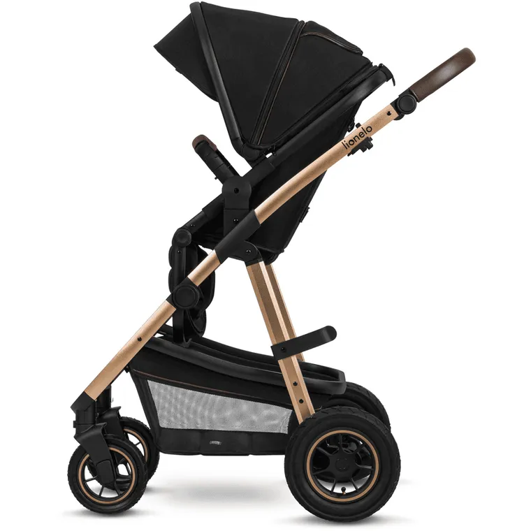 Lionelo, Amber, carucior multifunctional 3in1, Black Onyx