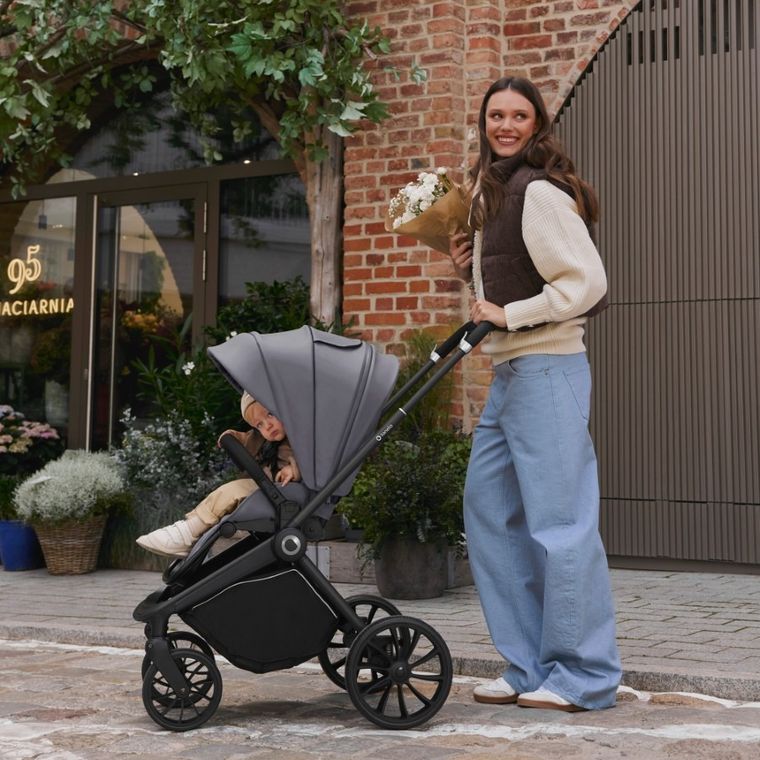 Lionelo, Mika Plus, carucior multifunctional, 3in1, Grey Stone