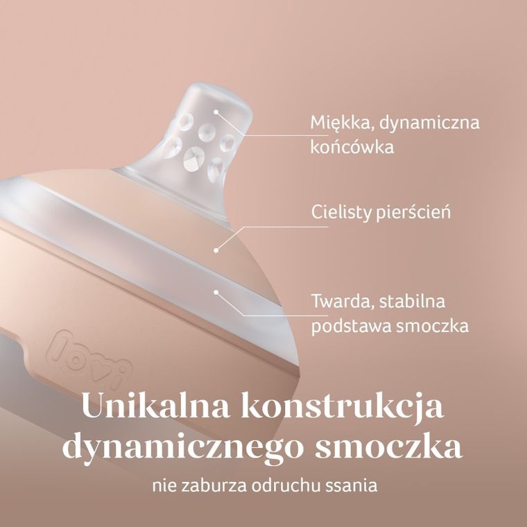 Lovi, Mammafeel, biberon cu tetina anti-colic, 250 ml