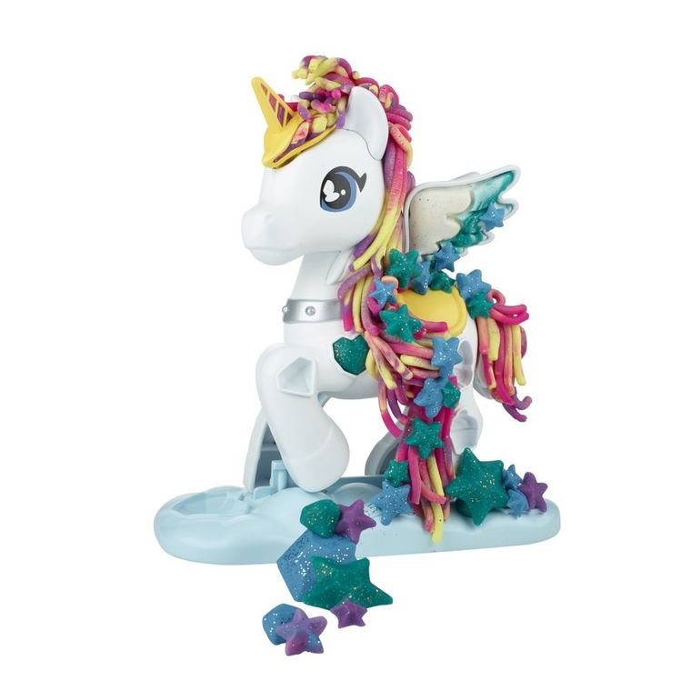 Play-Doh, Magical Stylin' Unicorn, set creativ, 5 cutie cu plastilina