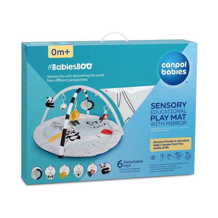 Canpol babies, BabiesBoo, covoras educativ senzorial cu oglinda