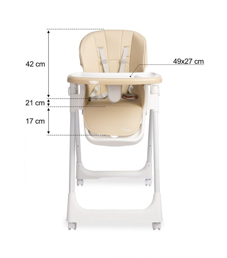 Caretero, Megalo, scaun de masa, Beige