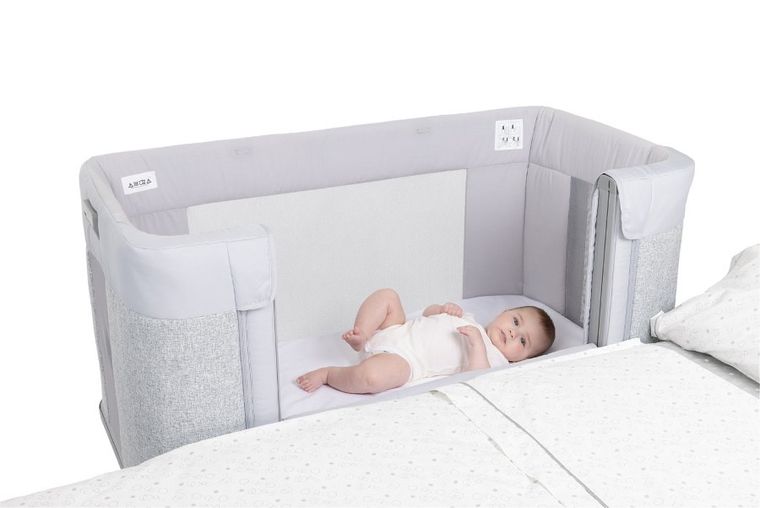 Chicco, Co-Sleeping Next2me, Forever, patut atasabil, Ash Grey